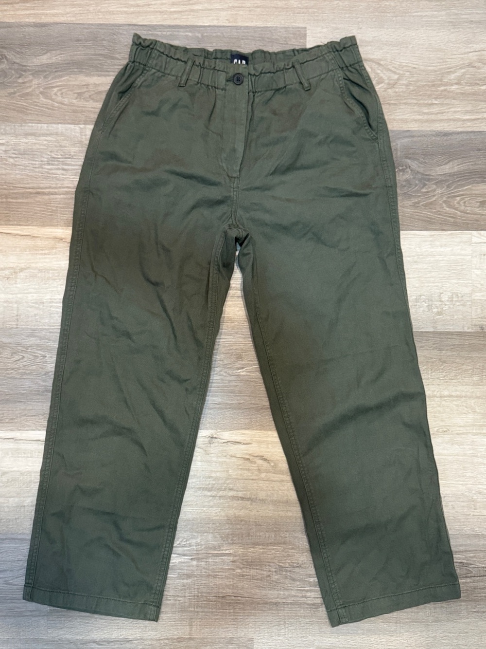 Women’s Olive Green Casual Cotton Pants
